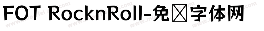 FOT RocknRoll字体转换